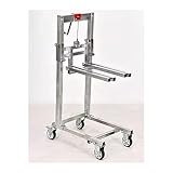 HMLSYZX handhubwagen, Manueller Hebewagen, Material Lift Seilwinde Stapler mit Gabelhubtisch, Faltbarer Kran, Leichter, Tragbarer Manueller Windenstapler