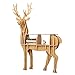 HM&DX Cerf Bois Bibliothèque Étagère à Livres,Fonction de l’Animale Décorations Étagère Livres Versatile Étagère de Rangement Livres Présentoir pour Salon Bureau-A