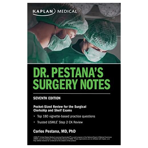 Dr. Pestana's Surgery Notes, Seventh Edition: Pocket-Sized Review for the Surgical Clerkship and Shelf Exams (USMLE Prep)