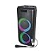 Produktbild Manta Bluetooth Karaoke-Lautsprecher SPK5210 - Lichteffekte, Disco LED RGB Lichteffekte, Bluetooth 5.0, Equalizer, TWS, Aufnahme, FM Radio, Karaoke - Tragbarer Kabelloser Lautsprecher - 25x24x59,5 cm