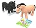 Rubber Stretchy Beany Farm Animal Stress Reliever Squishy Toy - Horse Colour Vary