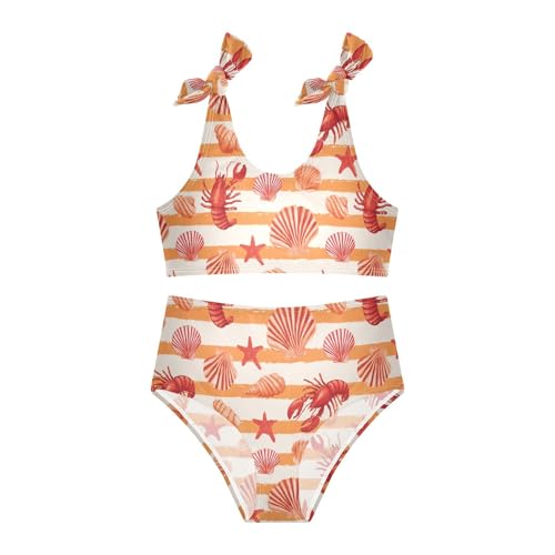 Image of Boccsty Summer Girls Swimsuits Kids Bikini Sets 2 Pcs Bathing Suit for 3T-12T