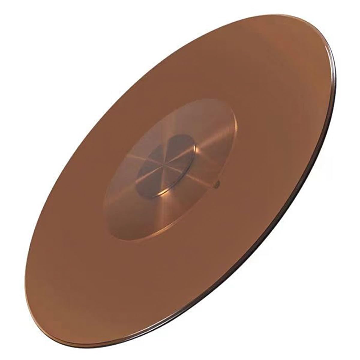 UZAMIRLEX Glass Lazy Susan Turntable, Tempered Glass Lazy Susan Turntable Brown Round 24-40 Inches(24inch/60cm)