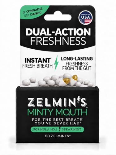 Zelmin's Breath Mints – Parsley Seed Oil Capsules, Spearmint 5 Pack