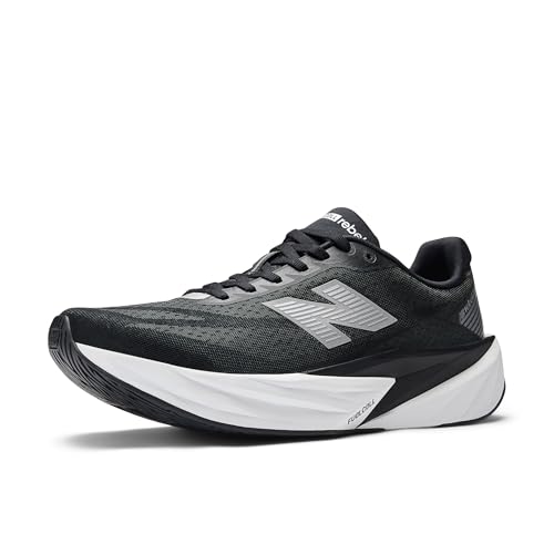 New Balance FuelCell Rebel v5 Zapatillas para Correr para Hombre Black/Silver Metallic/White 42.5/M