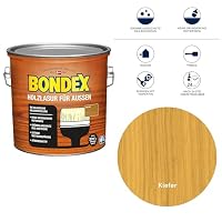 zbs24 Bondex Holzlasur für außen kiefer 2,5 Liter, inkl. 3-teiliges Pinselset, hohe Witterungsbeständigkeit, Intensivschutz vor Nässe und UV-Strahlung – Ansicht 5