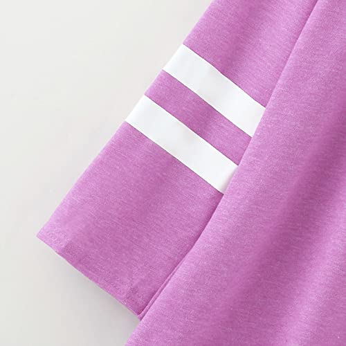 Teens Girls Striped Shirts Kids Buttons Color Block Casual Long Sleeve Crewneck Tee Tops Children 2025 Trendy Fall Clothes4