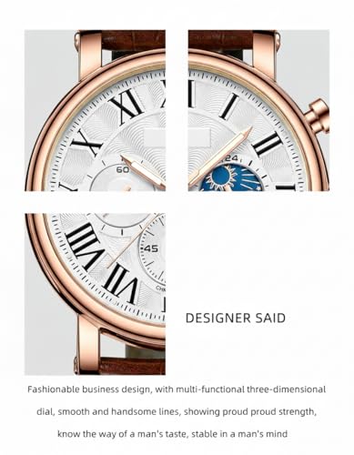 KASTWAVE Watches for Men, Men's Classic Multifunctional Sports Analog Watch