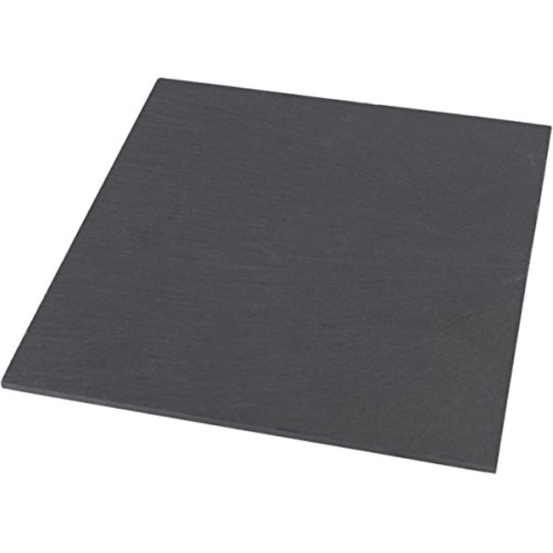 Genware NEV-SLT-1010 Slate Platter, 10 cm x 10 cm x 0.5 cm
