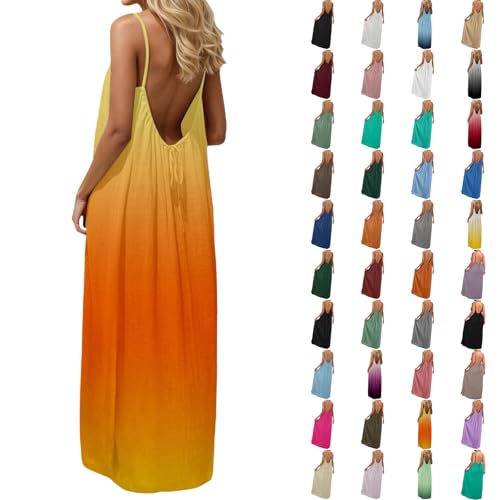 Robe longue femme dos ouvert pour rester fraîche durant les fortes chaleurs