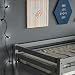 Vida Designs Sydney High Sleeper Cabin Bunk Bed With Ladder, Solid Pine Wood Frame, Kids Children, Single 3 Foot, Grey