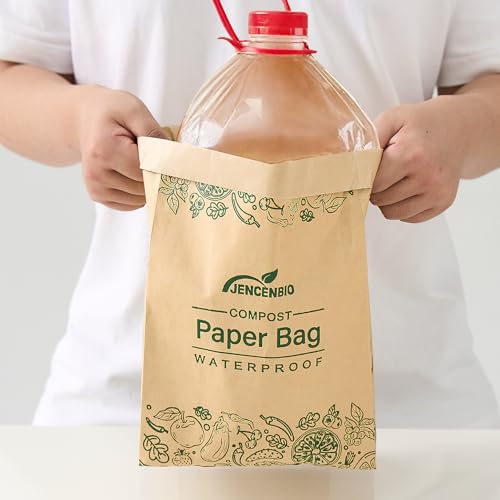 Sac en papier kraft compostable 19x9x29 cm marron résistant