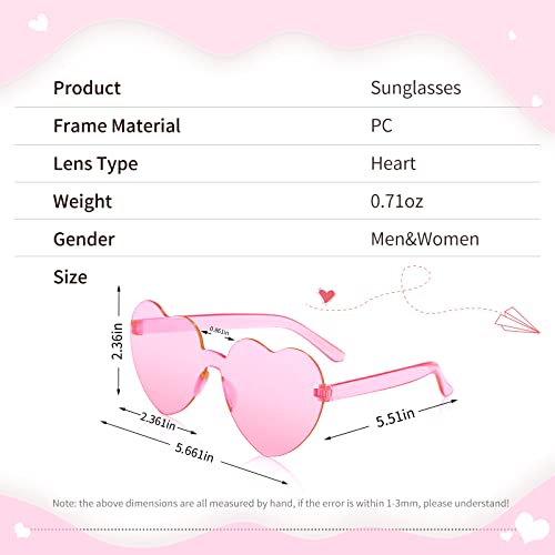 14 Pcs Heart Shaped Sunglasses for Women Heart Glasses Pack for Bachelorette Party Favor Valentines Gifts2