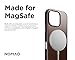 NOMAD Modern iPhone 16 Pro Leather Case Rustic Brown - iPhone 16 Pro Case with Horween Leather Magsafe Charging Compatible, Phone Case for iPhone 16 Pro