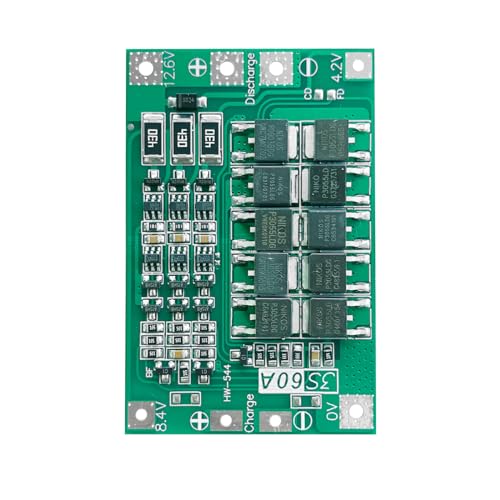 2Pcs 3S 11.1V 12V 12.6V 60A with Balance 18650 Charger PCB BMS Protection Board Li-ion Lithium Battery Charger Protection Board Balance Charging Module for Drill Motor4
