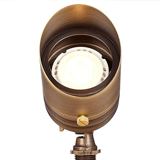 VOLT LED Landscape Lighting Kit Brass Bronze 8 Spotlights 4 Path Lights 150W