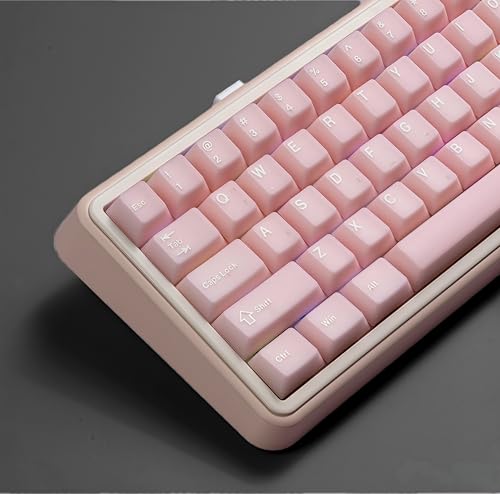 dagaladoo Pink Jade keycaps,Double Shot PBT keycaps...