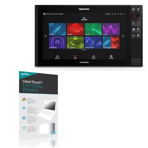 BoxWave Screen Protector Compatible with Raymarine Axiom Pro 16 - ClearTouch Crystal Privacy (2-Pack), Privacy Screen Protector Flexible Film Clear
