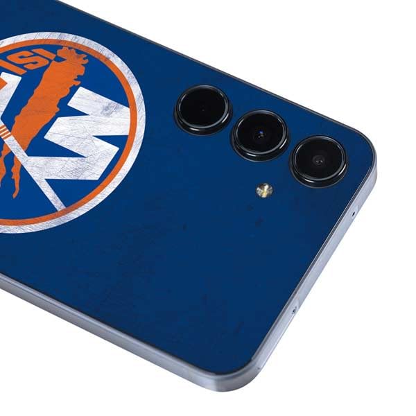 Skinit Decal Phone Skin Compatible with Galaxy A36 5G - Officially Licensed NHL New York Islanders Distressed Design