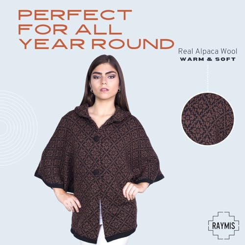 Alpaca Poncho Women | Alpaca Ruanas For Women | Alpaca Wool Poncho | Peruvian Cape For Women | Alpaca Wool Ponchos4