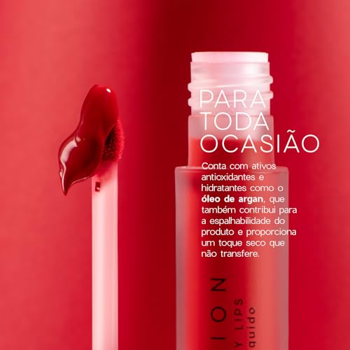 Océane Batom Líquido Real Deal Batom Líquido Vermelho Matte - Color My Lips Real 4g