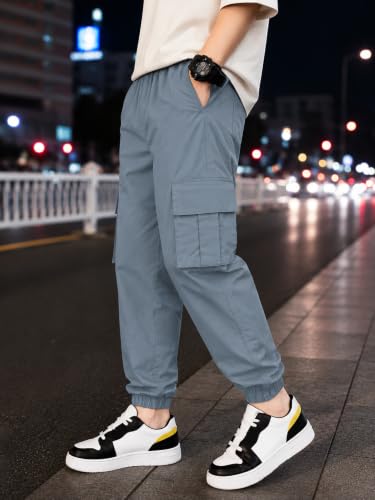 Image of TAGAS Boys Side Pocket Cargo Pant|| CargoPants|| Regular Slim Pant for Kids ||Relaxed Trouser ||Joggers Pant for Men ||Boy Loose Comfortable Cargos|