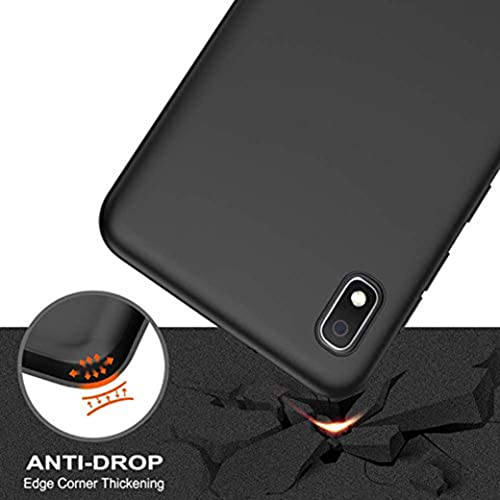 Image of Mobile Back Cover Case for Samsung Galaxy A10 (SM-A105F /DS, SM-A105FN /DS) (Silicone Case|CameraProtection|Black SC1510)