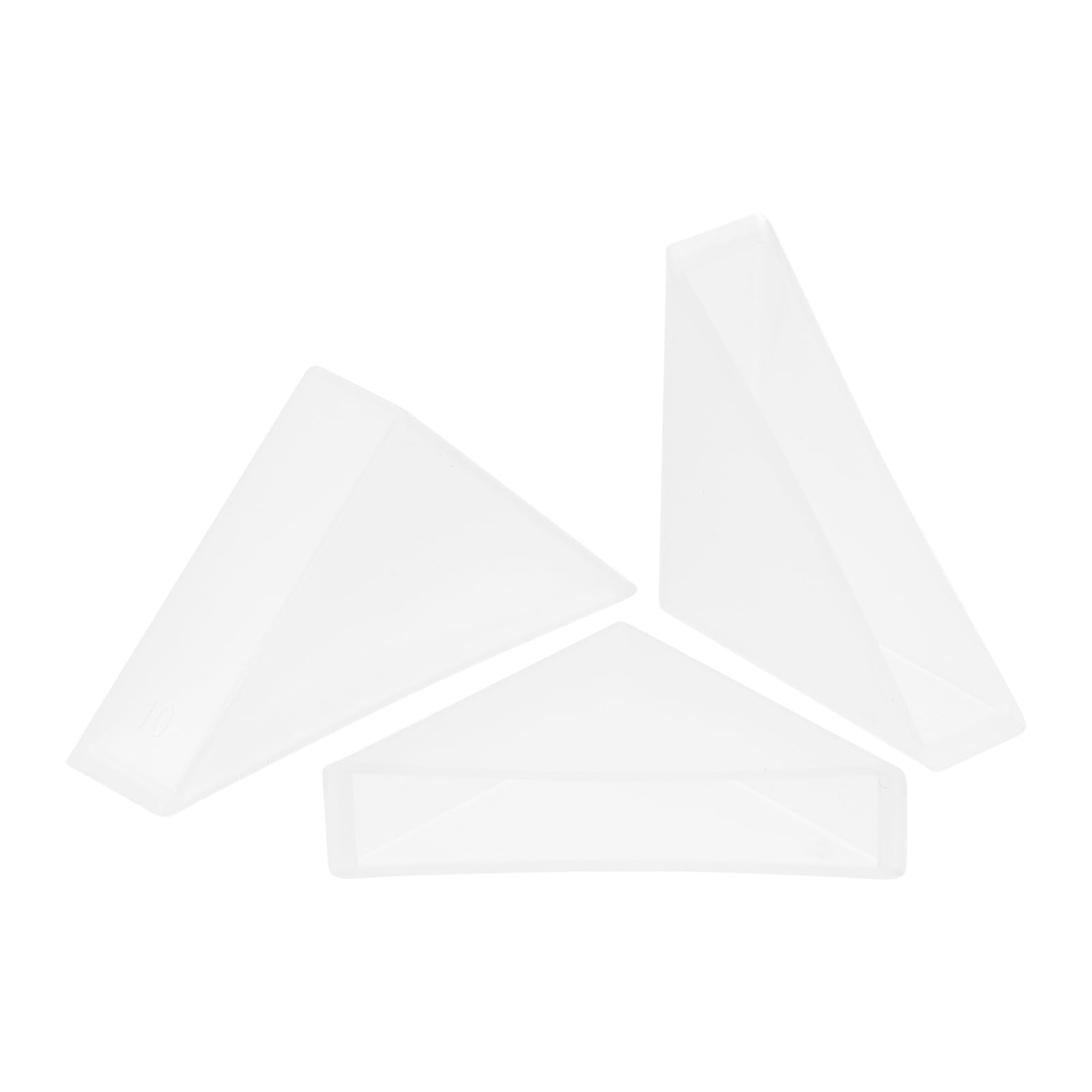 uxcell 20Pcs Plastic Corner Protectors 10x50mm Right Angle Shape Glass Corner Guards Cushion for Corner Protection of Glass, Mirror, Tile, White