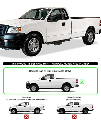 Estribos cuadrados acero inoxidable 6.5in APS Ford F150 miniatura 2