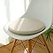 Coussin rond 40 cm Galette de chaise d¨¦houssable Galette de chaise ronde,Coussin de chaise avec Noyau intérieur en mousse à mémoire de forme,conception antidérapante en particules de plastique.