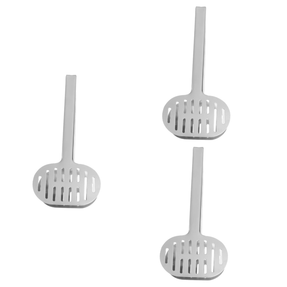 IMIKEYA 3pièces Pince à Aliments Acier Multifonctionnelle Pour Cuisine Pince Anti-brûlure Pour Burgers Poissons Œufs Pour Buffets Et Réceptions