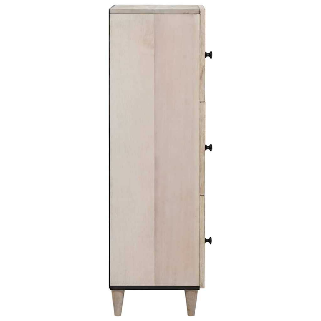 Credenza Bianca Legno Mango 40 x 33,5 x 110 cm