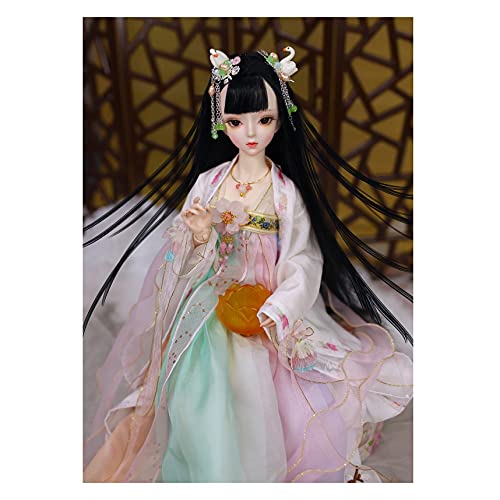 SUKDO Poupée Fille De 24 Pouces, Poupée Articulée À La Main Poupée BJD Ensemble Complet Maquillage Peint À La Main Bébé Poupée avec Accessoires pour Cadeau d'anniversaire pour Filles Cover