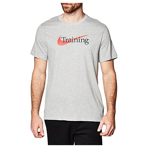 Nike CZ7989 M NK DFC Tee SW Training T-Shirt Mens DK Grey Heather XL