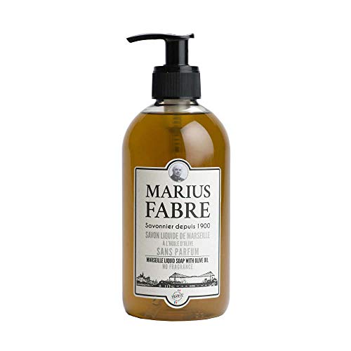 Marius Fabre - Savon liquide de Marseille, non parfumé 400ml. Fabriqué à base du0092huile du0092olive et du0092huile de coprah, appréciées pour les propriétés moussantes