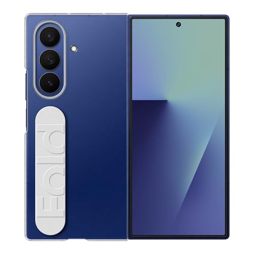 Image of Samsung Galaxy Z Fold7 Clear Grip Phone Case, Anti-Scratch, Stylish, Easy to Hold, Anti-Reflecting Film, Comfortable, Sleek, US Version, Transparent