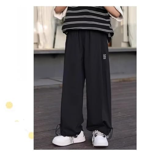 Boys Parachute Pants Casual Baggy Wide Leg Sweatpants Kids Adjustable Drawstring Athletic Joggers Fall Winter Pants3