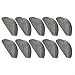 10PCS Carbon Steel Half Moon Keys for Low Load Industrial Applications