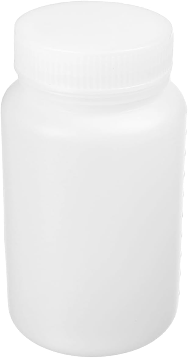Bettomshin 15Pcs 100ml PE Plastic (Food Grade) Bottles, Wide Mouth Lab Reagent Bottle Liquid/Solid Sample Seal Sample Storage Container with Graduated Scale