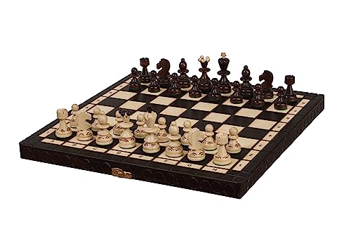 Coffret Perle d'échecs au motif brûlé le cadeau en bois parfait