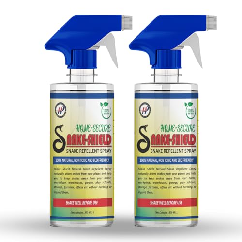 Image of Home-Secure Snake-Shield Snake Repellent for outdoors indoors-500ml |Safe, Natural Non-Toxic Snake Away Spray | Long Lasting Eco-Friendly Protection for Home Garden Yards Farms (Pack of 2)