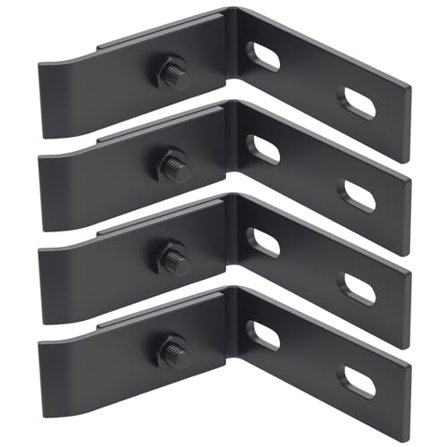 4er Halterung Doppelstabmattenzaun Befestigung Winkel Eckverbinder Doppelstabmattenzaun Zubehör Wandanschlusswinkel Doppelstabmatten Befestigung für Gittermatten an der Wand Doppelstabzaun Zubehör