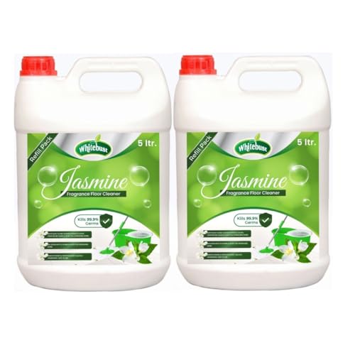 Image of Phenyl liquid 5 Liter Floor Cleaner for Hospitals, Homes, Offices & Commercial Use Removes Dirt, Stains & Germs phenyl 5 ltr Jasmine phenyl liquid pack of 2