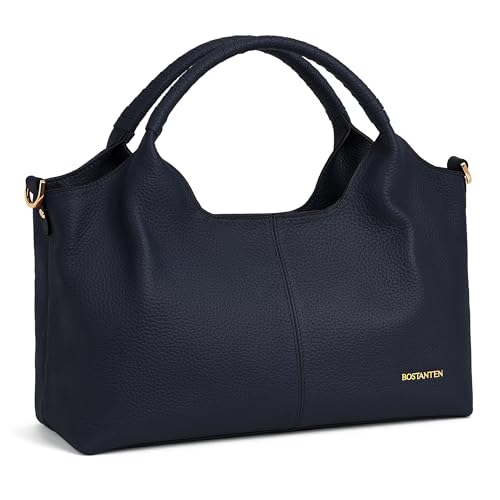 Image of BOSTANTEN Genuine Leather Purses for Women Designer Handbags Crossbody Shoulder Bags Top Handle Satchel with Adjustable Strap
