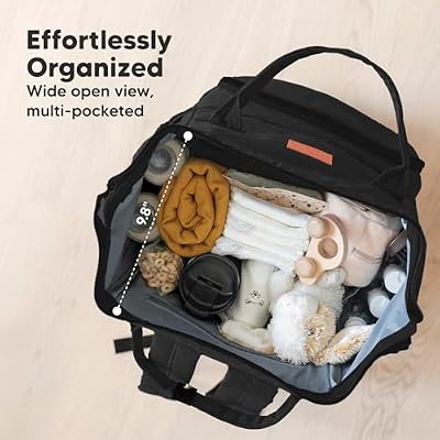 KeaBabies Baby Wrap Carrier and Diaper Bag Backpack - All in 1 Original Breathable Baby Sling, Hands Free Baby Carrier Sling - Waterproof Multi Function Baby Travel Bags
