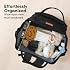 KeaBabies Baby Wrap Carrier and Diaper Bag Backpack - All in 1 Original Breathable Baby Sling, Hands Free Baby Carrier Sling - Waterproof Multi Function Baby Travel Bags