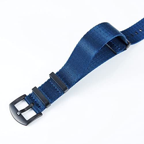 Image of BINLUN Nylon Watch Band Thick G10 Premium Ballistic Nylon Multicolor Replacement Watch Straps with Silver /Black Stainless Steel Buckle for Men Women 18mm 20mm 22mm 24mm