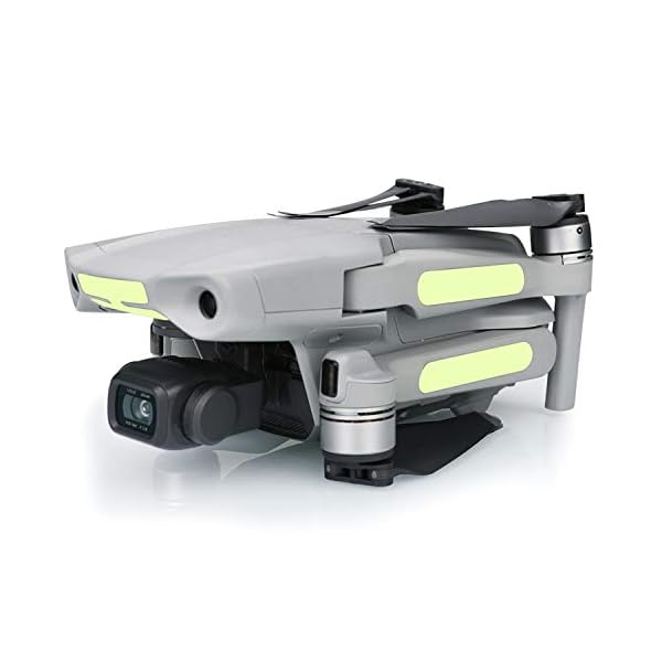 Hensych 2St Drohne Universal Leuchtender Aufkleber Leicht Fluoreszierend Haut Dekoration Abziehbilder Nachtflug für Mavic Air 2 / Autel EVO 2 / Mavic Pro/Mavic Air Drohnenzubehör – Bild 5