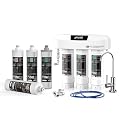Frizzlife Under Sink Water Filter System with Brushed Nickel Faucet SP99-NEW with M3005 Replacement Water Filter
