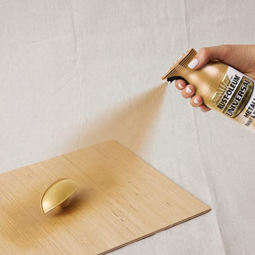 Rust-Oleum 245221 Universal All Surface Metallic Spray Paint, 11 oz, Pure Gold